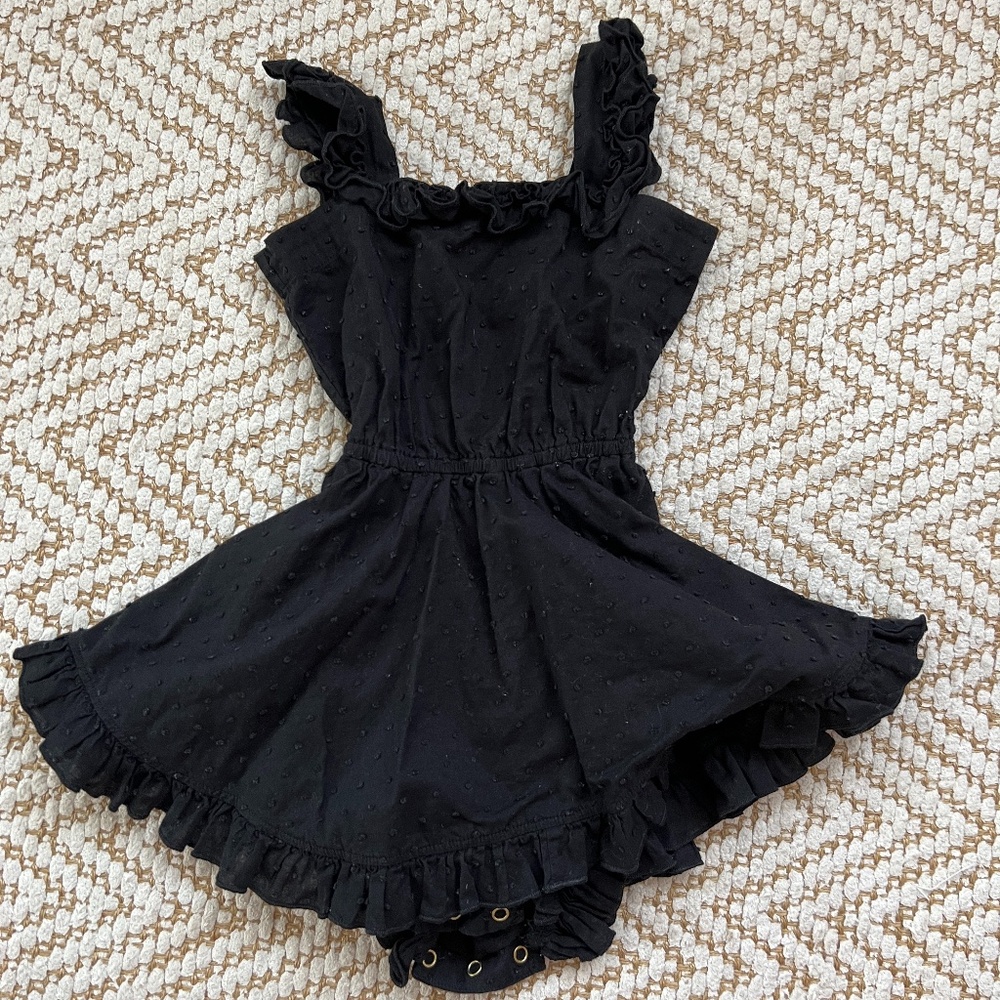 Little Minis black dot dress in Toddler size 2T